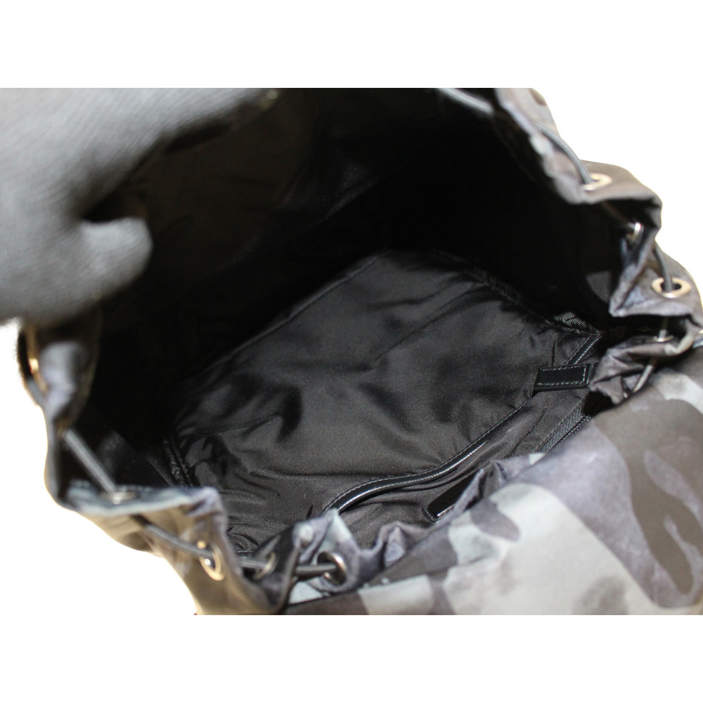 Prada Rucksack Backpack Gray Blue Camouflage Nylon - image 6